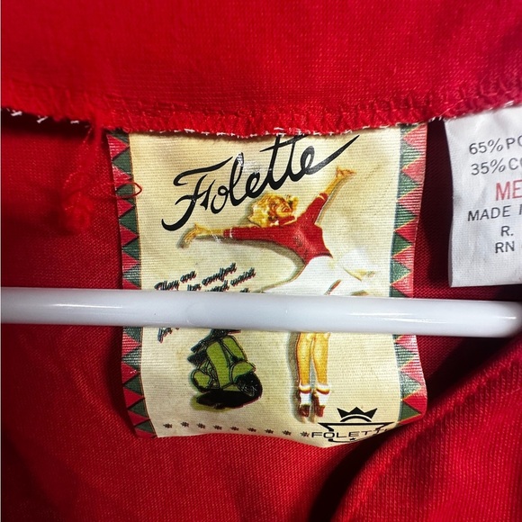 Folette Elegant Red and Gold Cropped Blazer Jacket with Ornate Embellishments - Picture 6 of 8